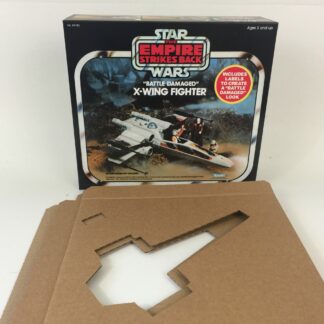 Replacement Vintage Star Wars kenner The Empire Strikes Back Battle Damaged X-Wing box and inserts