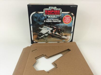 Replacement Vintage Star Wars kenner The Empire Strikes Back Battle Damaged X-Wing box and inserts