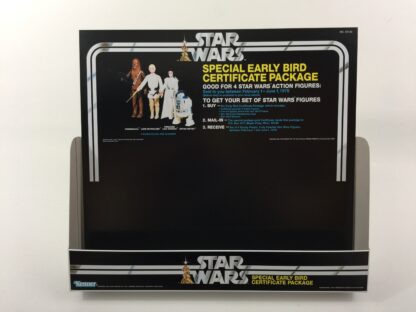 Replacement Vintage Star Wars Early Bird Certificate store shop display bin and header