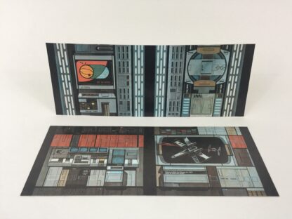 Replacement Vintage Star Wars Kenner Death Star wall panels x 2