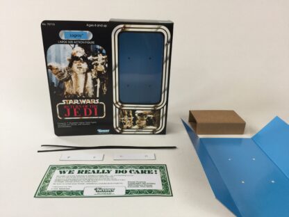 Custom Vintage Star Wars The Return Of The Jedi 12" Logray Ewok box and inserts