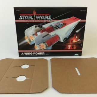 Reproduction Vintage Star Wars Prototype The Power Of The Force A-Wing box and inserts