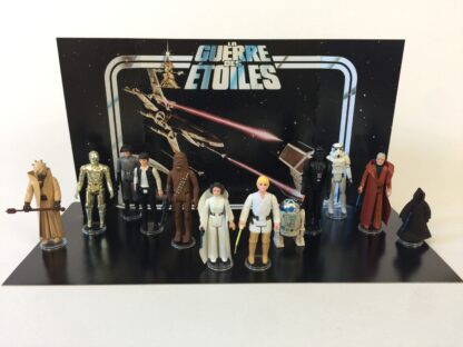 Reproduction Vintage Star Wars prototype La Guerre Des Etoiles first 12 display backdrop