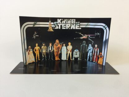 Reproduction Vintage Star Wars prototype Kreig Der Sterne first 12 display backdrop