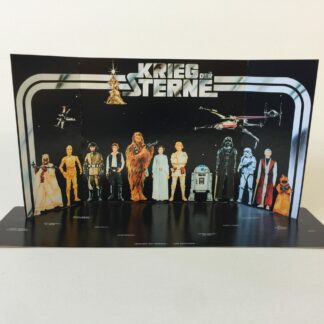 Reproduction Vintage Star Wars prototype Kreig Der Sterne first 12 display backdrop