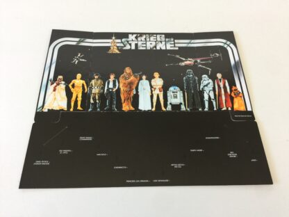 Reproduction Vintage Star Wars prototype Kreig Der Sterne first 12 display backdrop