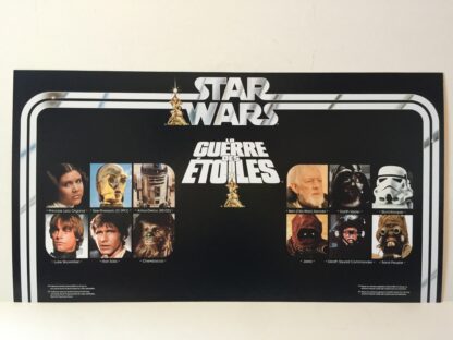 Replacement Vintage Star Wars La Guerre Des Etoiles 12 Back store shop display header 24" x 13"