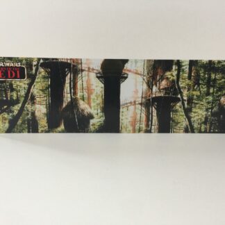 Custom Vintage Star Wars The Return Of The Jedi Ewok Village display backdrop diorama scene for use with grey or stand alone