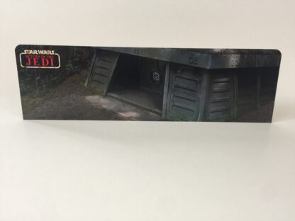 Custom Vintage Star Wars The Return Of The Jedi Endor Bunker display backdrop diorama scene for use with grey or stand alone