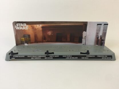 Custom Vintage Star Wars Mos Eisley Cantina Docking Bay display backdrop diorama scene for use with grey or stand alone