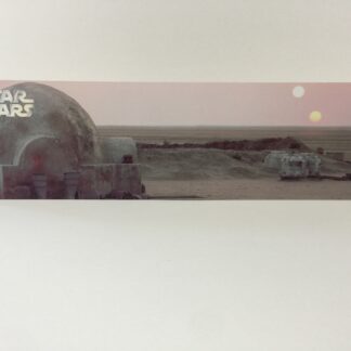 Custom Vintage Star Wars Lars Homstead display backdrop diorama scene for use with grey or stand alone
