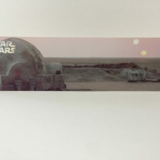 Custom Vintage Star Wars Lars Homstead display backdrop diorama scene for use with grey or stand alone