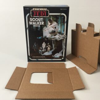 Replacement Vintage Star Wars The Return Of The Jedi kenner Scout Walker AT-ST box and inserts
