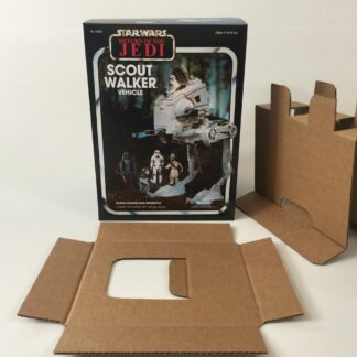Replacement Vintage Star Wars The Return Of The Jedi kenner Scout Walker AT-ST box and inserts