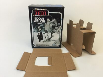 Reproduction Vintage Star Wars The Revenge Of The Jedi Prototype Scout Walker AT-ST box and inserts