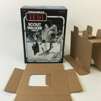 Reproduction Vintage Star Wars The Revenge Of The Jedi Prototype Scout Walker AT-ST box and inserts