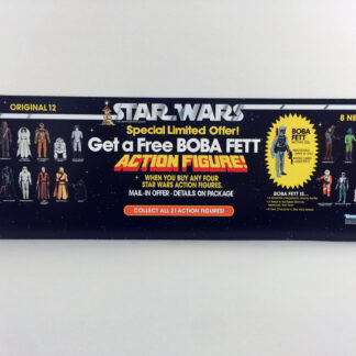 Reproduction Vintage Star Wars Free Boba Fett Figure shop store display 36" x 12" double sided