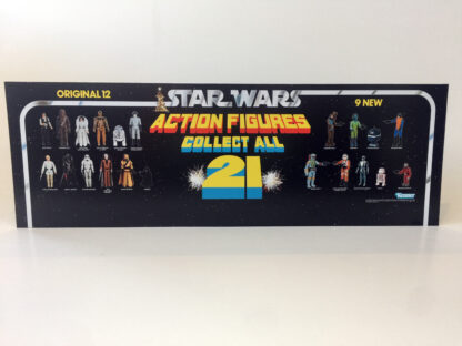 Reproduction Vintage Star Wars Collect All 21 shop store display header 36"x12"