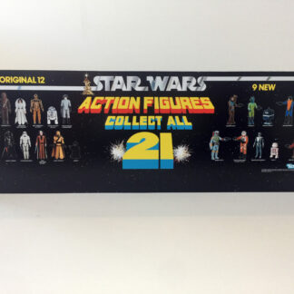 Reproduction Vintage Star Wars Collect All 21 shop store display header 36"x12"