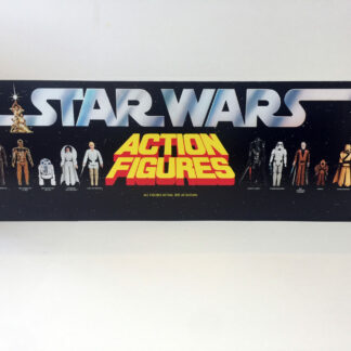 Reproduction Vintage Star Wars First 12 Figures shop store display 36" x 12" double sided