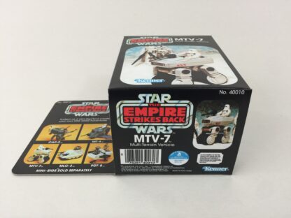 Replacement Vintage Star Wars The Empire Strikes Back MTV-7 mini rig box and inserts 3-back 5-back