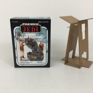 Reproduction Vintage Star Wars Revenge Of The Jedi Radar Laser Cannon mini rig box and inserts