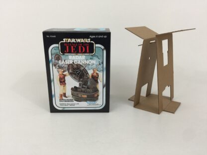 Reproduction Vintage Star Wars Revenge Of The Jedi Radar Laser Cannon mini rig box and inserts