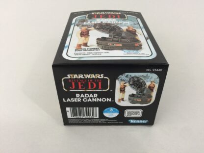 Reproduction Vintage Star Wars Revenge Of The Jedi Radar Laser Cannon mini rig box and inserts