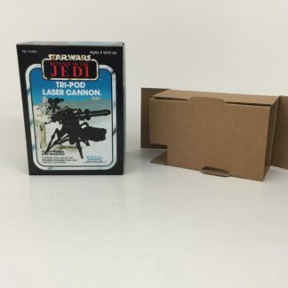 Reproduction Vintage Star Wars Revenge Of The Jedi Tri-pod Laser Cannon mini rig box and inserts