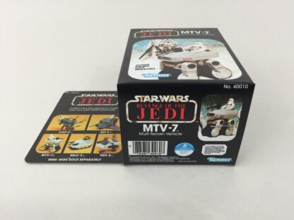 Reproduction Vintage Star Wars Revenge Of The Jedi MTV-7 mini rig box and inserts