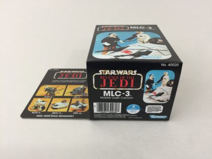 Reproduction Vintage Star Wars Revenge Of The Jedi MLC-3 mini rig box and inserts