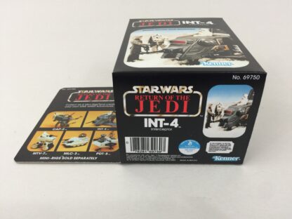 Replacement Vintage Star Wars The Return Of The Jedi INT-4 mini rig box and inserts