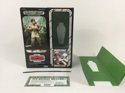 Custom Vintage Star Wars The Empire Strikes Back 12" Luke Skywalker and Yoda Dagobah box and inserts modern version