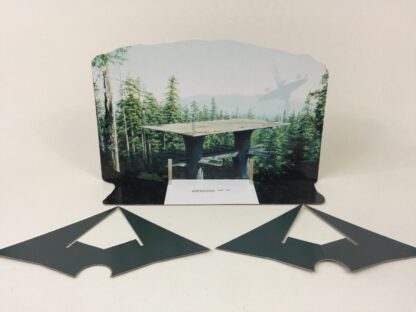 Custom Vintage Star Wars The Return Of The Jedi Endor Forest backdrop and supports
