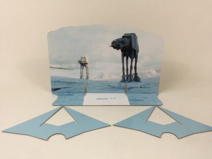 Custom Vintage Star Wars The Empire Strikes Back AT-AT scene 3 backdrop and supports