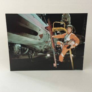 Vintage Star Wars Luke Skywalker X-wing custom backdrop to fit Ikea Detolf display cabinet