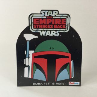 Custom Vintage Star Wars The Empire Strikes Palitoy Boba Fett bounty Hunter Log shop / store counter display 12" X 10.25"