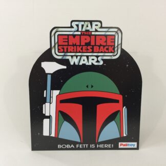 Custom Vintage Star Wars The Empire Strikes Palitoy Boba Fett bounty Hunter Log double sided shop / store display bell hanger 15.75" X 18.5"