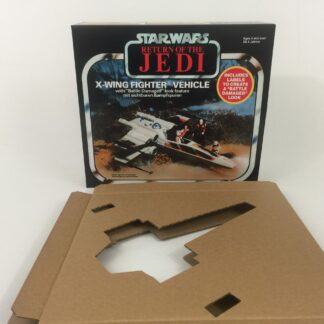 Replacement Vintage Star Wars The Return OF The Jedi Palitoy Battle Damaged X-Wing box and inserts