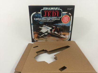 Replacement Vintage Star Wars The Return OF The Jedi Palitoy Battle Damaged X-Wing box and inserts