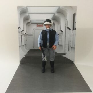 Vintage Star Wars Tantive IV Corridor custom backdrop display diorama for ikea detolf display cabinet