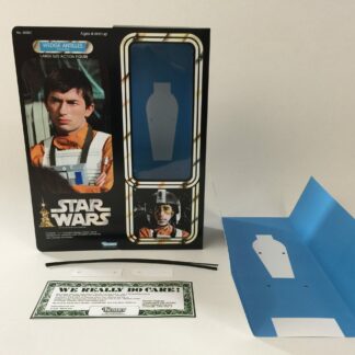 Custom Vintage Star Wars 12" Wedge Antilles X-Wing Pilot box and inserts
