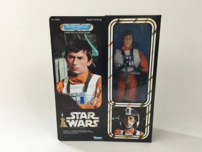 Custom Vintage Star Wars 12" Wedge Antilles X-Wing Pilot box and inserts