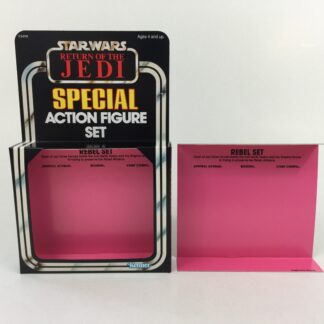 Reproduction Vintage Star Wars The Return Of The Jedi Prototype 3-Pack Rebel Set box and inserts
