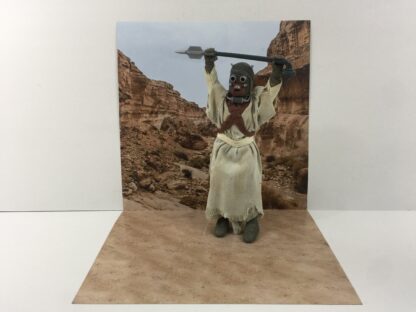 Vintage Star Wars Tatooine Desert custom backdrop display diorama for ikea detolf display cabinet - Image 4