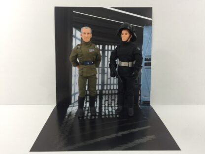 Vintage Star Wars Death Star Corridor custom backdrop display diorama for ikea detolf display cabinet B