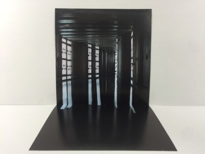 Vintage Star Wars Death Star Corridor custom backdrop display diorama for ikea detolf display cabinet C