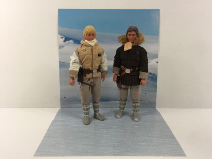 Vintage Star Wars The Empire Strikes Back Hoth Scene custom backdrop display diorama for ikea detolf display cabinet