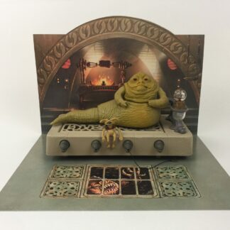 Vintage Star Wars Jabba The Hutt custom backdrop display diorama for ikea detolf display cabinet for 3 3/4" figures
