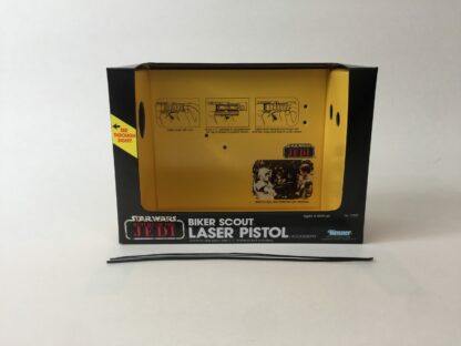 Replacement Vintage Star Wars The Return Of The Jedi Biker Scout Laser Pistol box and inserts